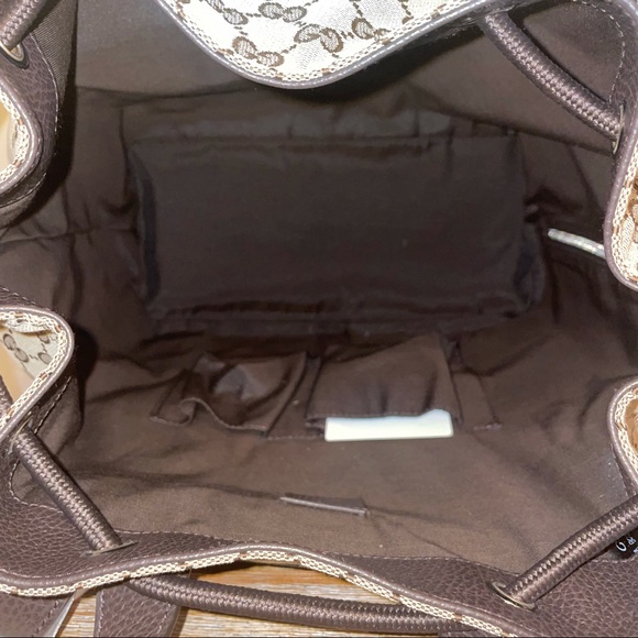 New Gucci GG Monogram Drawstring Backpack - Retired Style - Picture 13 of 15